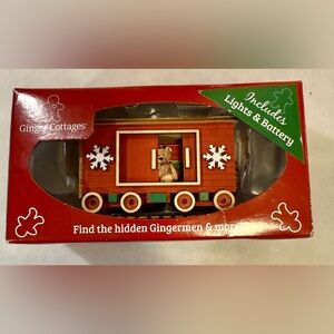 NIB Old World Christmas Ginger Cottages Passenger Car.